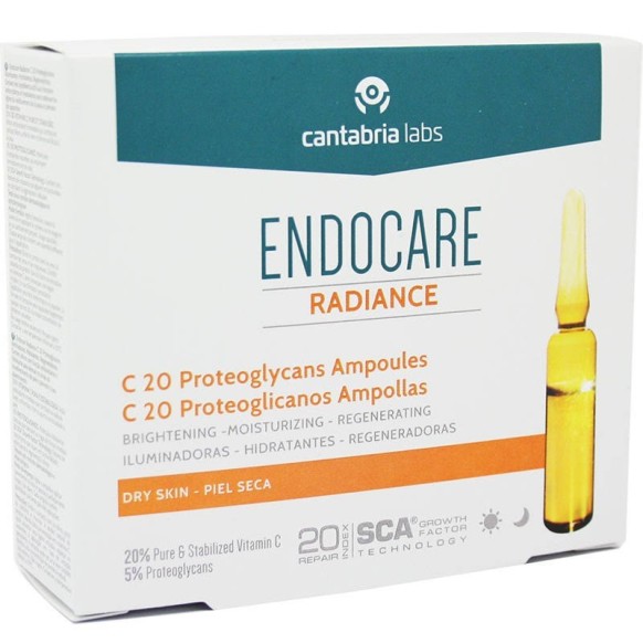 Endocare Radiance C 20 Proteoglicanos Ampollas