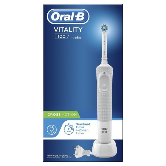 Cepillo de dientes eléctrico Oral-B Blanco Vitality - Farmahogar