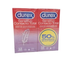 Durex Preservativo Sensitivo Contacto Total 50% descuento...