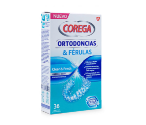 Corega Ortodoncias & Férulas 36 tabletas limpiadoras