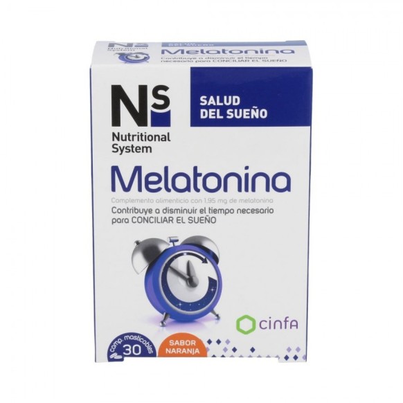 Ns Melatonina 30 comprimidos masticables
