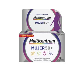 Multicentrum mujer 50+, 30 comprimidos