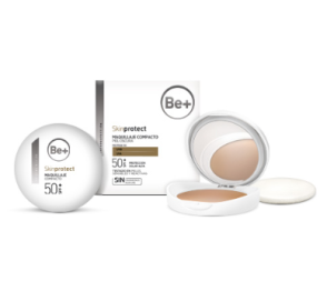 Be+ Skin Protect Maquillaje compacto piel oscura spf50+ 10g