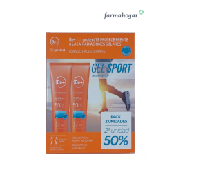 BE+ skin protect Gel Sport Transparente 75mL 2ª ud 50%