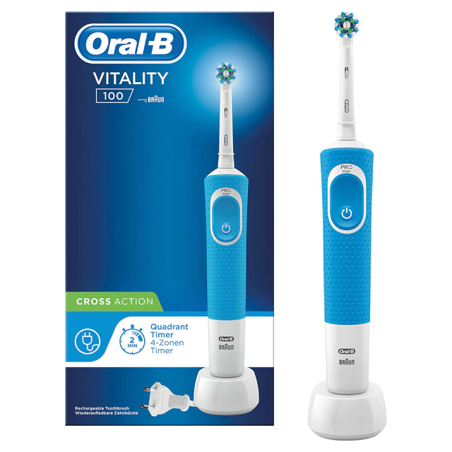 seguro en lugar escarcha Cepillo de dientes eléctrico Azul Oral-B Vitality - Farmahogar